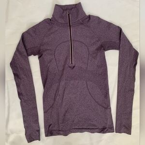lululemon athletica Heathered Purple Turtleneck Sweater